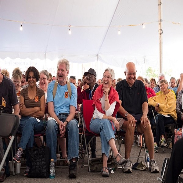 2024 Festival Full Adult International Storytelling Ctr   Large Front Row Laughter 